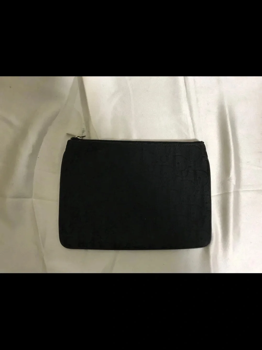 Dior Black Monogram Cosmetic Pouch